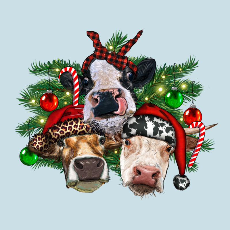 Christmas Cows With Tree Ladies Tee by RanaPortraitStore | Teevron