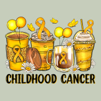 Childhood Cancer Coffee Cups Ladies Tee | Teevron