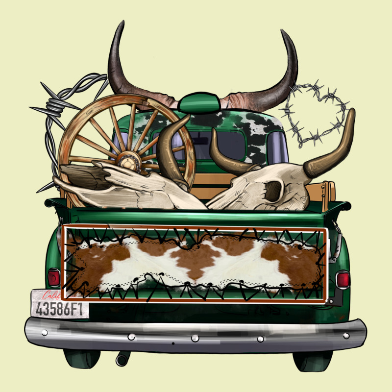Cowhide And Hunter Truck Olivia Urban Hoodie by OliviaCreatesArt | Teevron