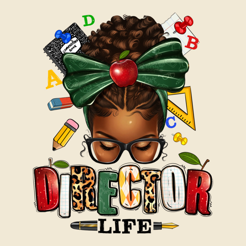 Director Life Afro Messy Bun Ladies Tee by texasbilliewilder | Teevron
