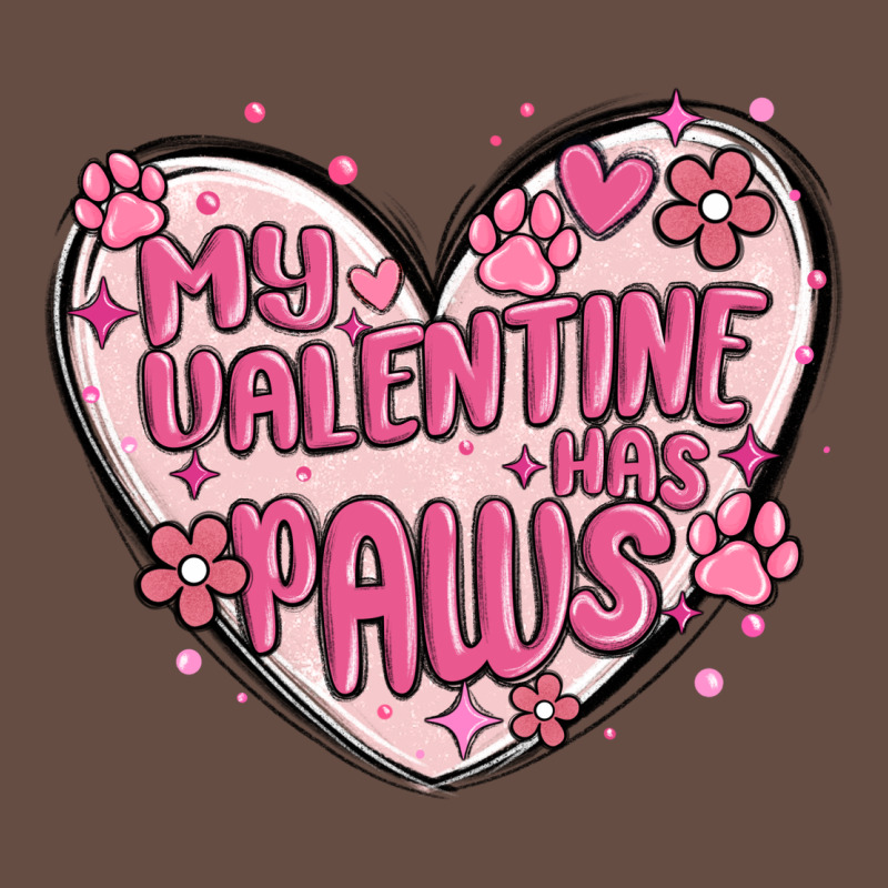 My Valentine Has Paws Long Sleeve Tee by MaliasSmallBusiness | Teevron
