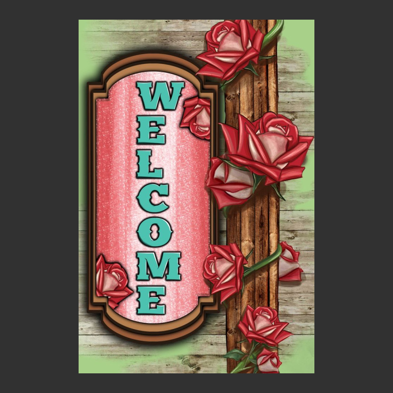Western Red Roses Welcome Urban Heavy Tee by LillyAllenDesigns | Teevron