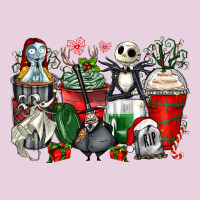 Christmas Cartoon Characters Coffee Cups Ladies Tee | Teevron