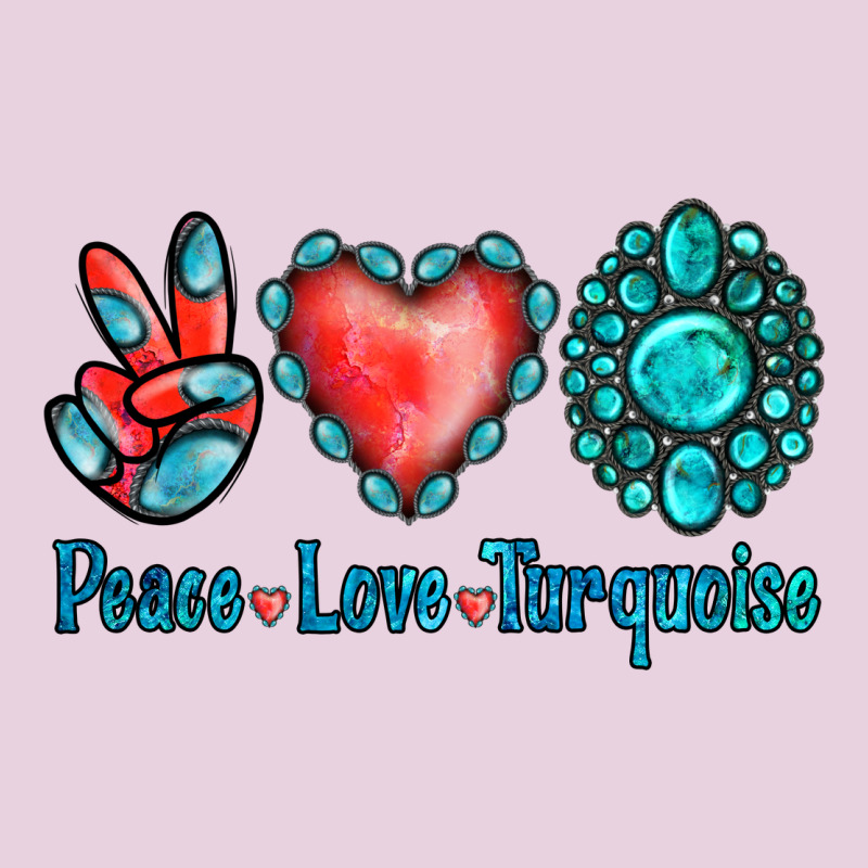 Peace Love Turquoise Classic Tee by Jasminsmagicworld | Teevron