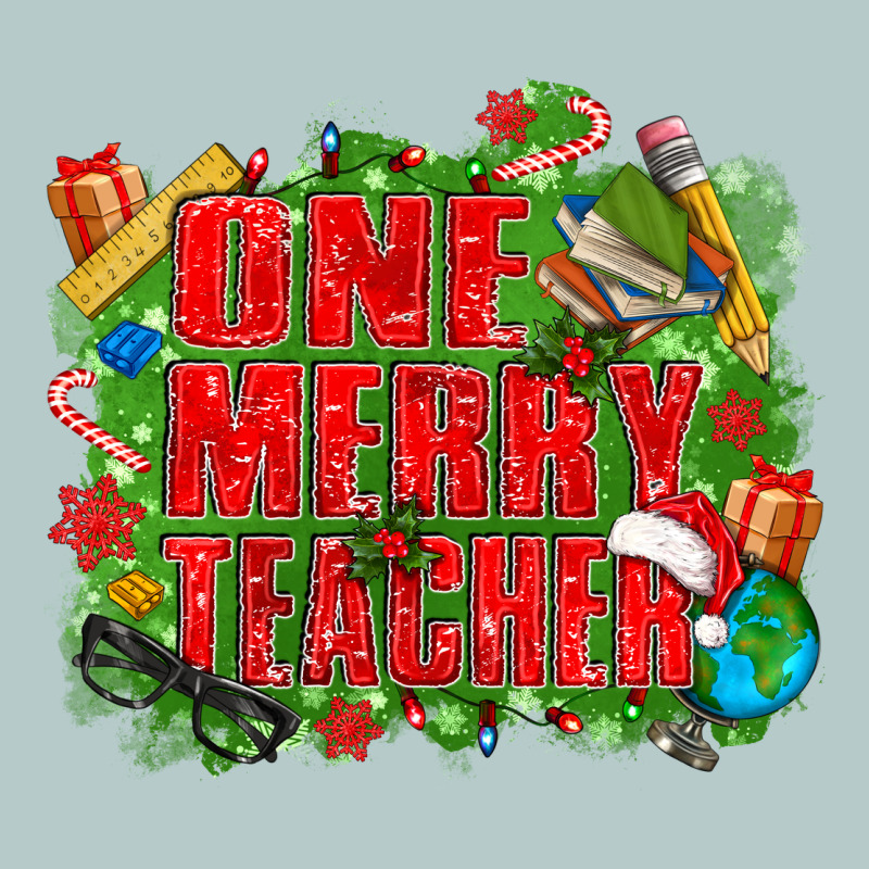 One Merry Teacher Heavy Core Tee by texasbilliewilder | Teevron