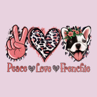 Peace Love French Bulldog Classic Tee | Teevron