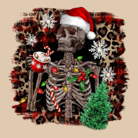 Skeleton With Coffee Cup Christmas Heavyweight Sweatshirt | Teevron