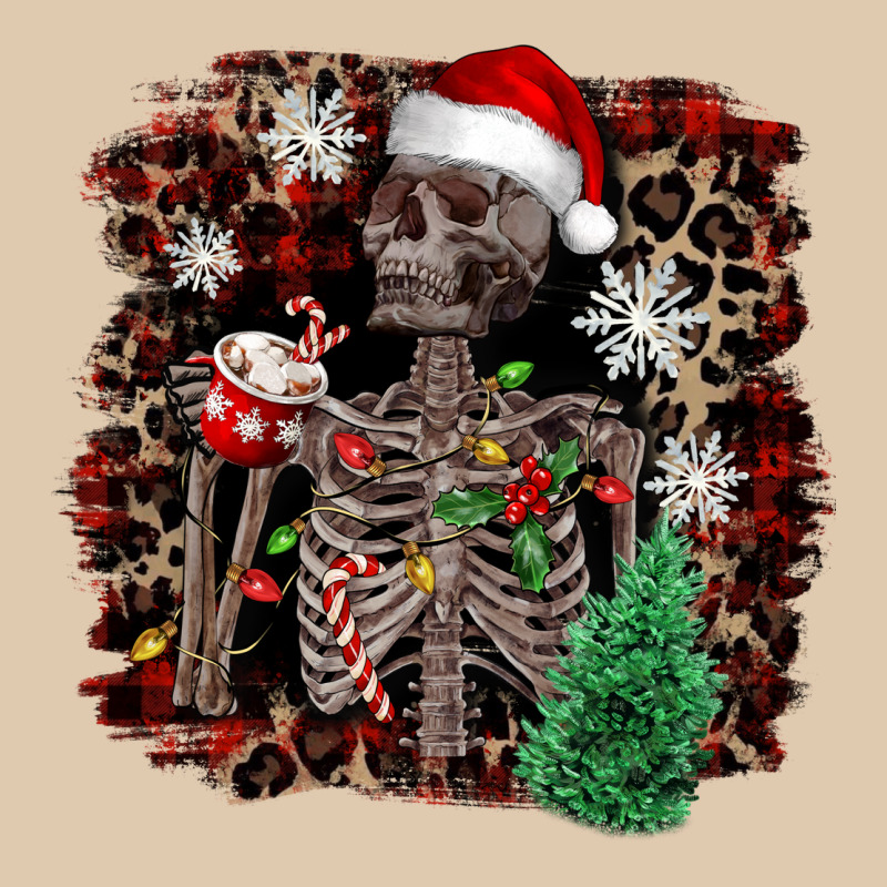 Skeleton With Coffee Cup Christmas Heavyweight Sweatshirt by NancyCooperArtShop | Teevron