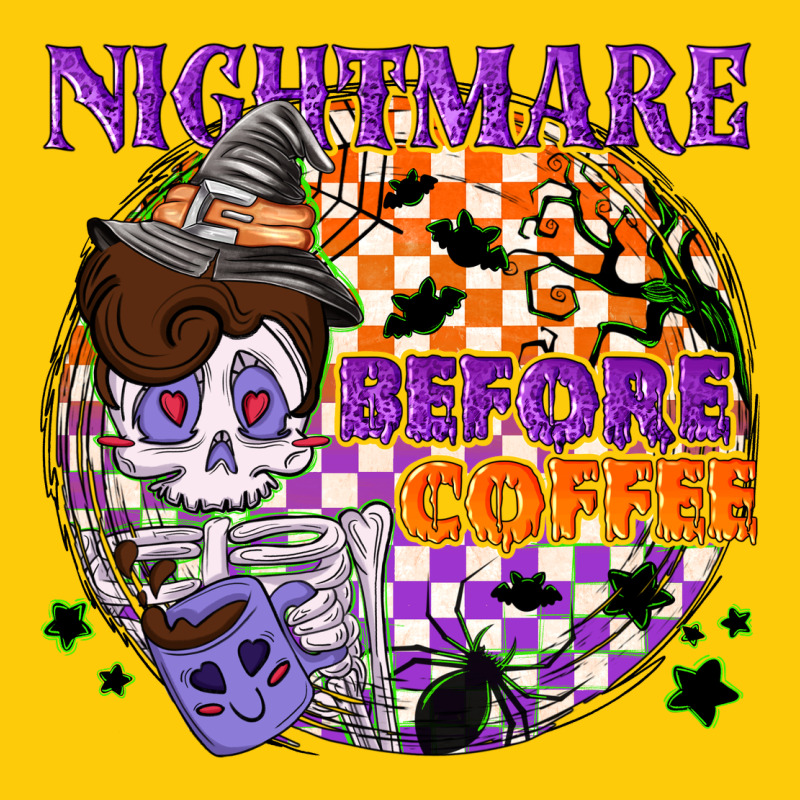 Nightmare Before The Coffee Halloween Premium Hoodie by NancyCooperArtShop | Teevron