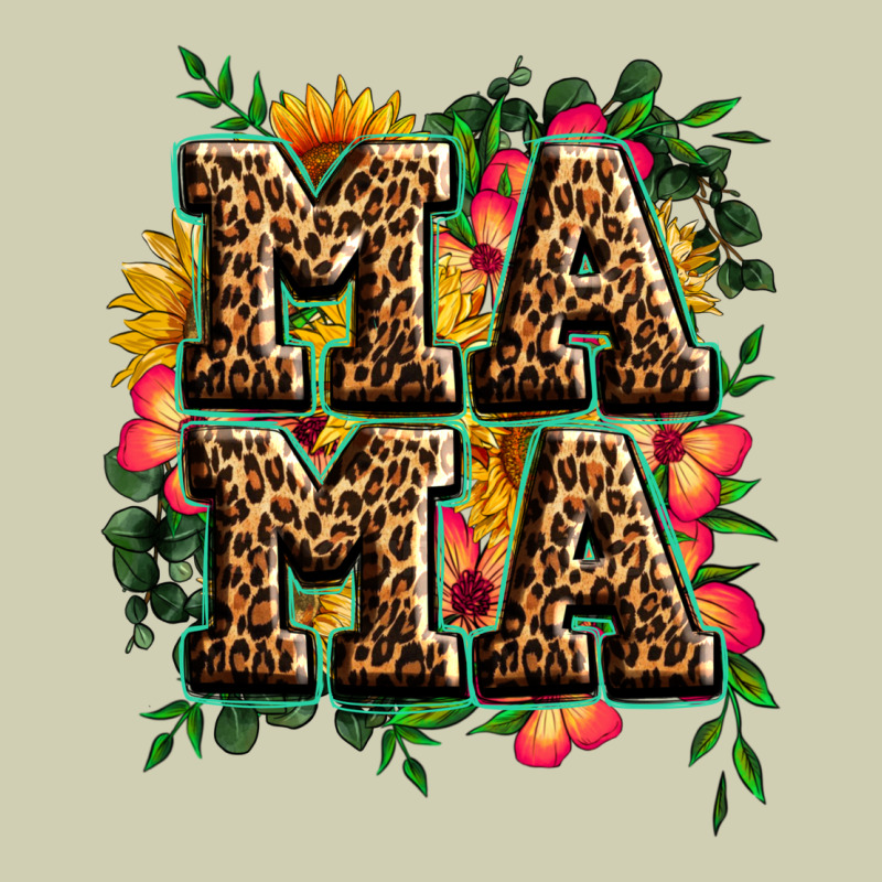 Floral Leopard Mama Heavy Core Tee by Zillion Design Studio | Teevron