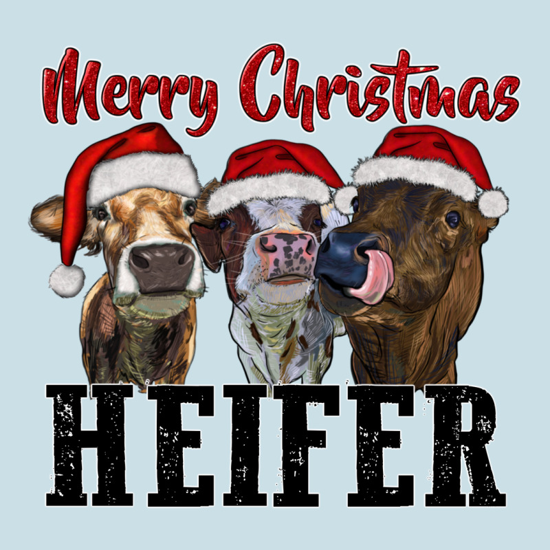 Merry Christmas Heifer Ladies Tee by RanaPortraitStore | Teevron