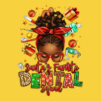 Santa's Favorite Dental Squad Afro Messy Bun Premium Sweatshirt | Teevron