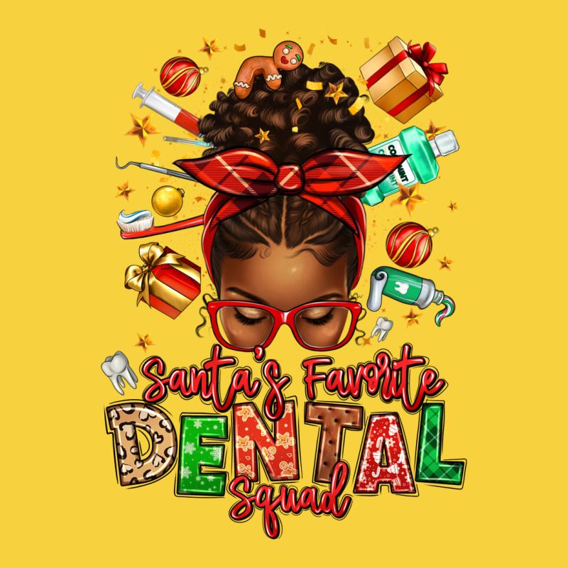 Santa's Favorite Dental Squad Afro Messy Bun Premium Sweatshirt by texasbilliewilder | Teevron
