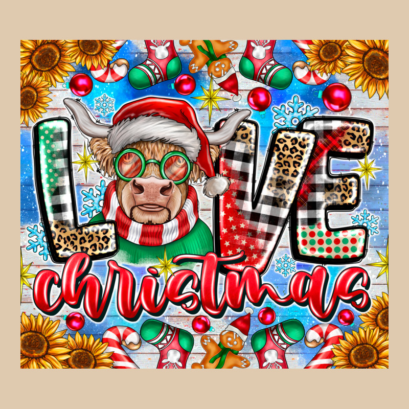 Love Christmas Highland Cow Classic Tee by CowhideDigitalArt | Teevron