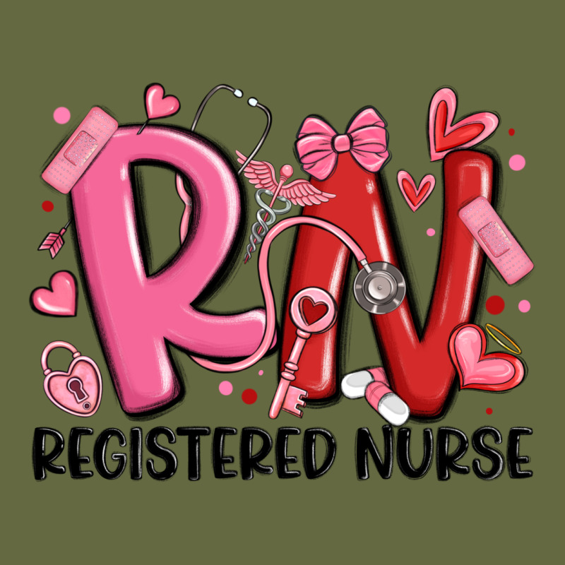 Rn Registered Nurse Valentines Day Long Sleeve Tee by MaliasSmallBusiness | Teevron