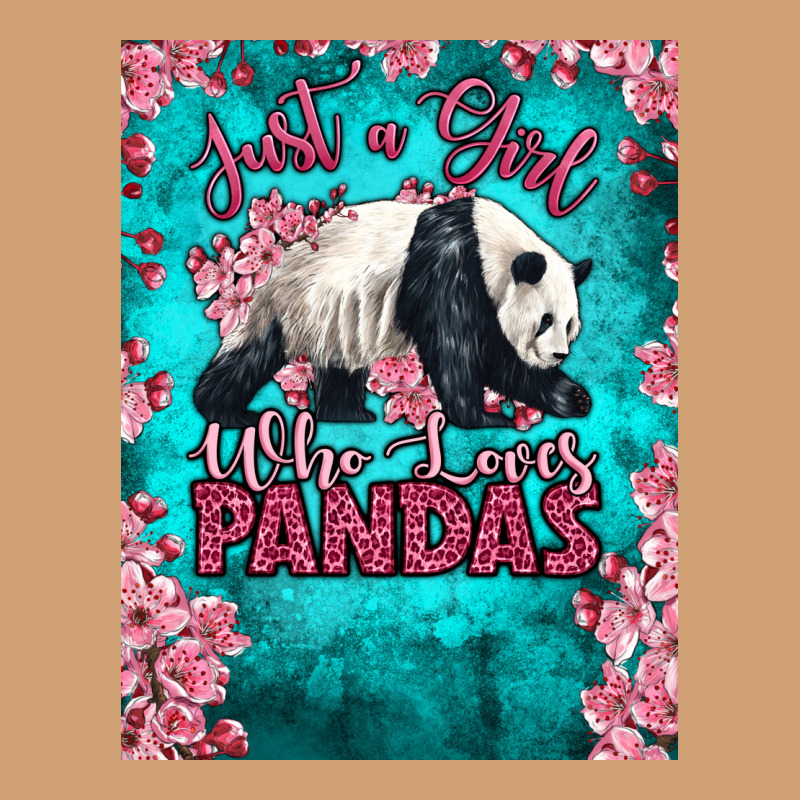 Just A Girl Who Loves Pandas Vintage Tee by LillyAllenDesigns | Teevron