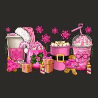 Pink Christmas Coffee Cups Heavy Core Tee | Teevron