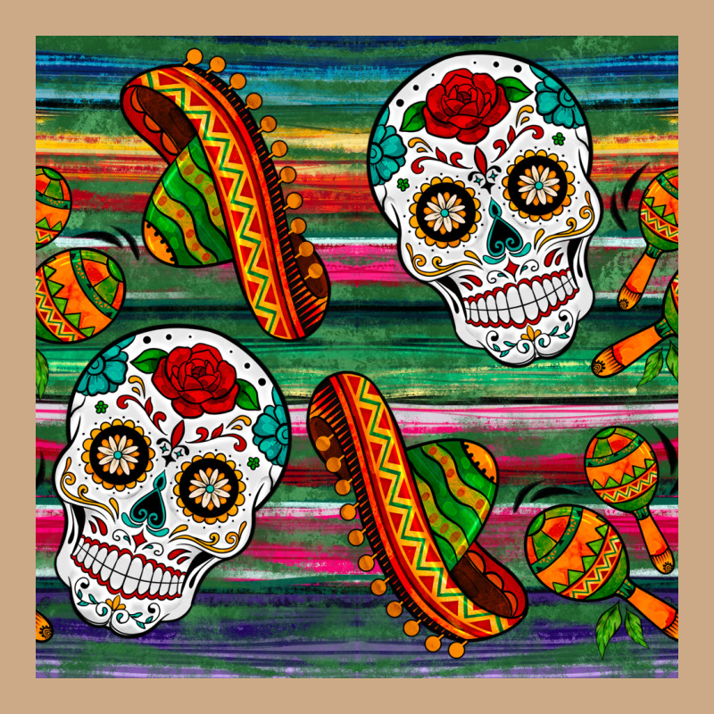 Sugar Skull Seamless Pattern Vintage Hoodie by BundleAndBundleShop | Teevron