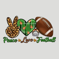 Peace Love Football Zipper Hoodie | Teevron
