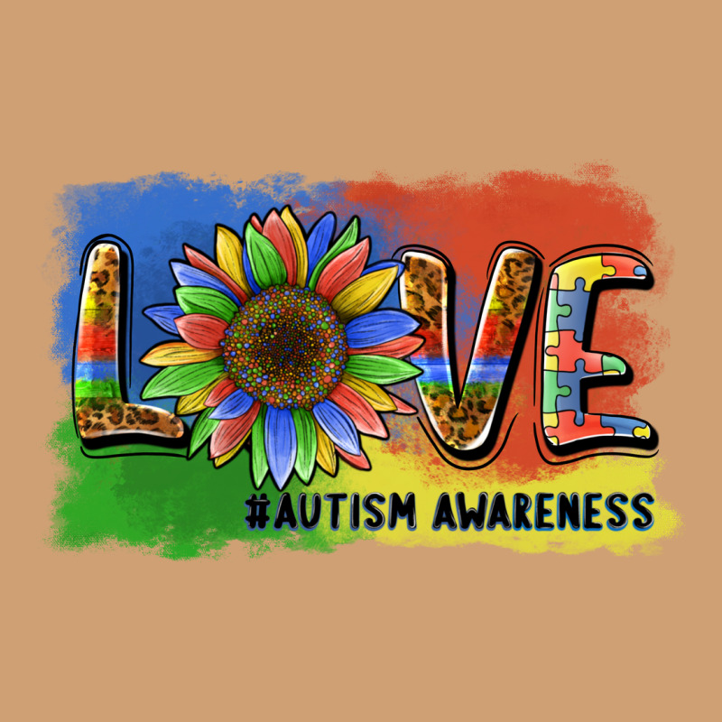 Sunflower Love Autism Awareness Vintage Tee by BarkalooDesign | Teevron