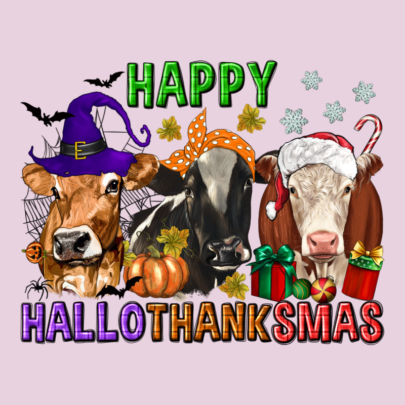 Happy Hallothanksmas With Cow Ladies Tee by texasbilliewilder | Teevron
