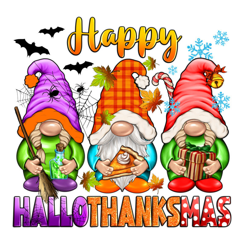 Happy Hallothanksmas Gnomes Ladies Tee by texasbilliewilder | Teevron