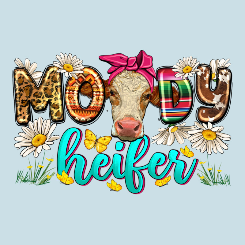 Moody Heifer Ladies Tee by Zillion Design Studio | Teevron