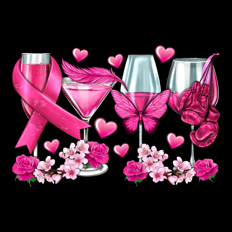 Breast Cancer Wine Glasses Heavy Core Tee by texasbilliewilder | Teevron