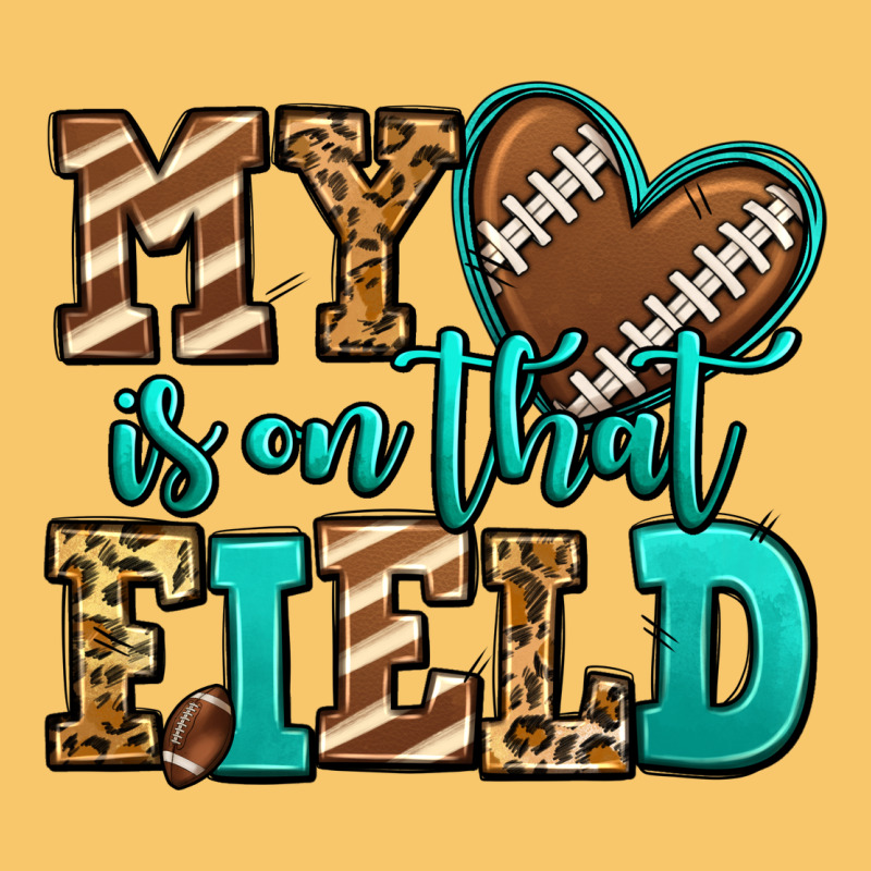 My Heart Is On That Field American Football Vintage Hoodie by Jasminsmagicworld | Teevron