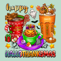 Happy Hallothanksmas Coffee Cups Premium Hoodie | Teevron