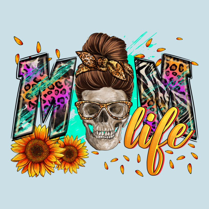 Mom Life With Skull Ladies Tee by Zillion Design Studio | Teevron