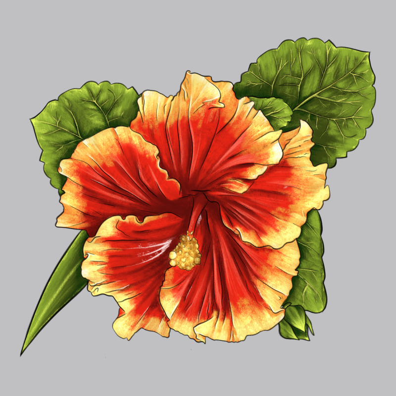 Hawaiian Hibiscus Flower Illustrations Classic Tee by LillyAllenDesigns | Teevron