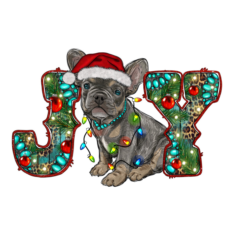French Bulldog Christmas Joy Ladies Tee by RanaPortraitStore | Teevron