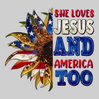 She Loves Jesus And America Too 4th Of July Premium Tee | Teevron