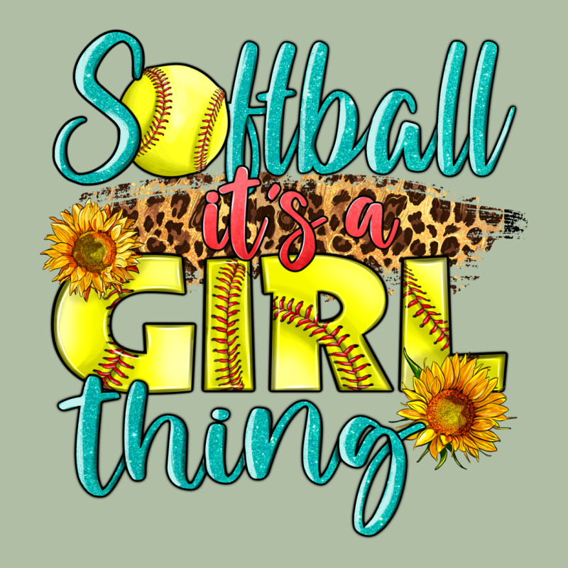 Softball It's A Girl Thing Urban Heavy Tee by LillyAllenDesigns | Teevron