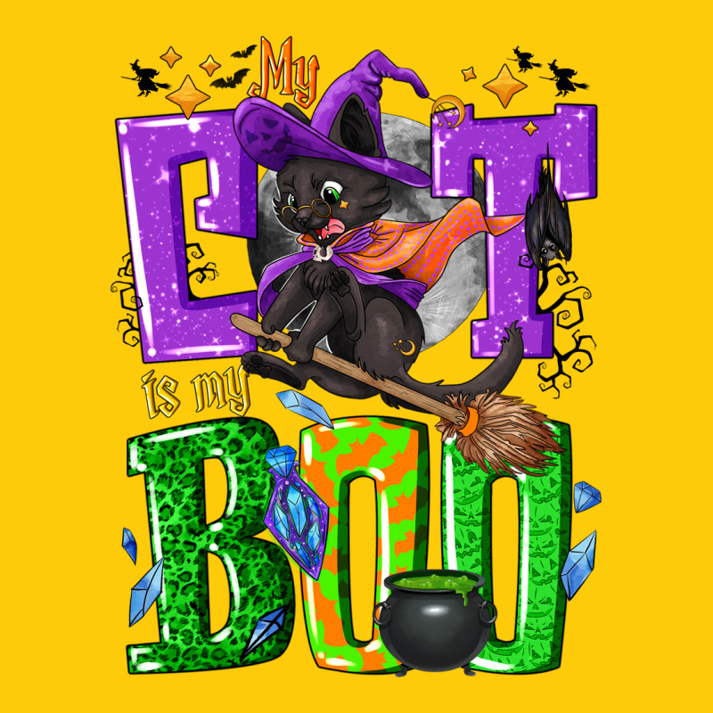 My Cat Is My Boo Halloween Premium Hoodie by NancyCooperArtShop | Teevron