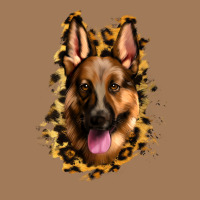 German Shepherd Leopard Background Classic Tee | Teevron