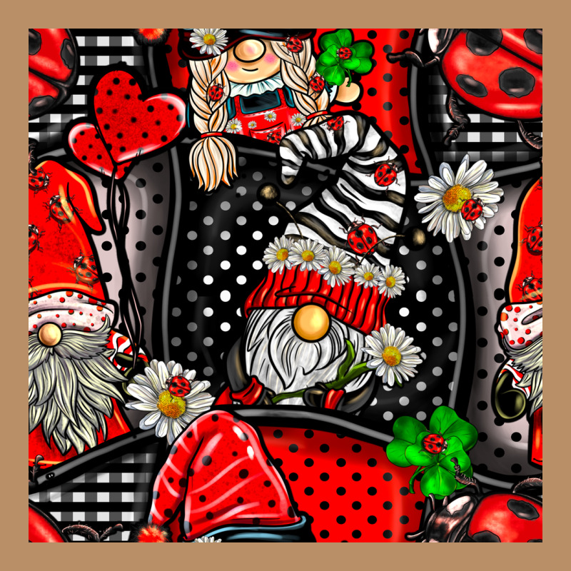 Ladybug Gnomes Seamless Pattern Vintage Hoodie by BundleAndBundleShop | Teevron