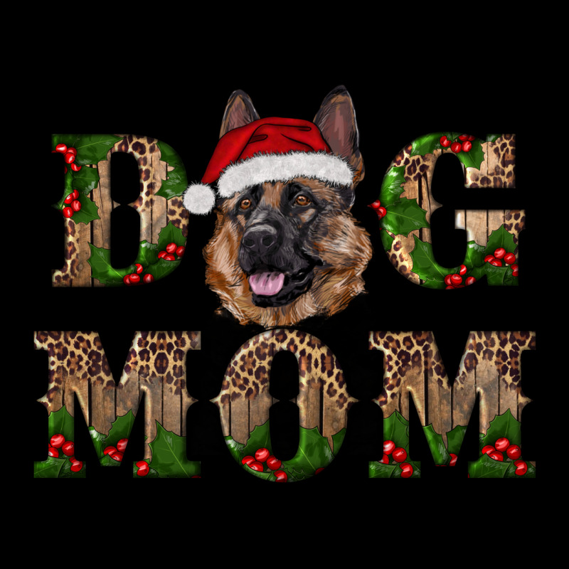Chriistmas Dog Mom With German Shepherd Ladies Tee by RanaPortraitStore | Teevron
