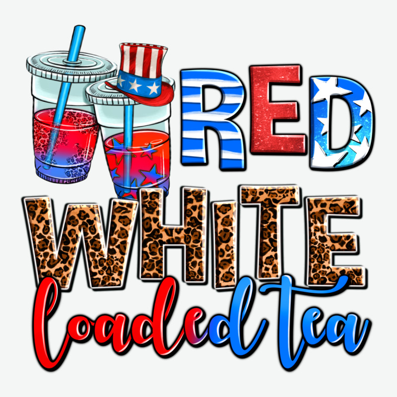 Red White Loaded Tea Urban Heavy Tee by AdoDesignShop | Teevron