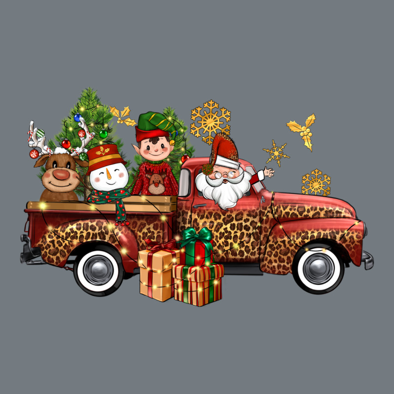 Christmas Truck Elf Santa Snowman Reindeer Heavyweight Sweatshirt by NancyCooperArtShop | Teevron