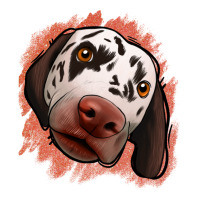 dalmatians peach glitter background | Teevron