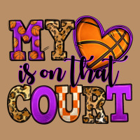 My Heart Is On That Court Basketball Vintage Hoodie | Teevron