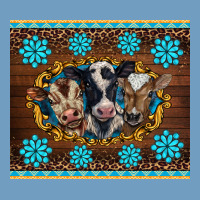 Western Baby Cow Turquoise Gemstones  Leopards Urban Heavy Tee | Teevron