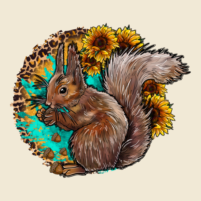 Western Squirrel With Sunflowers Premium Tee by CowhideDigitalArt | Teevron