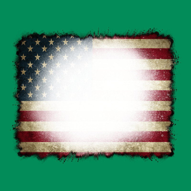 American Flag Bleach Effect Urban Hoodie by CowCowDesign | Teevron