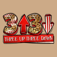 Three Up Three Down Baseball Vintage Hoodie | Teevron