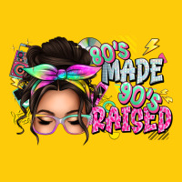 80s Made 90s Raised Messy Bun Premium Hoodie | Teevron