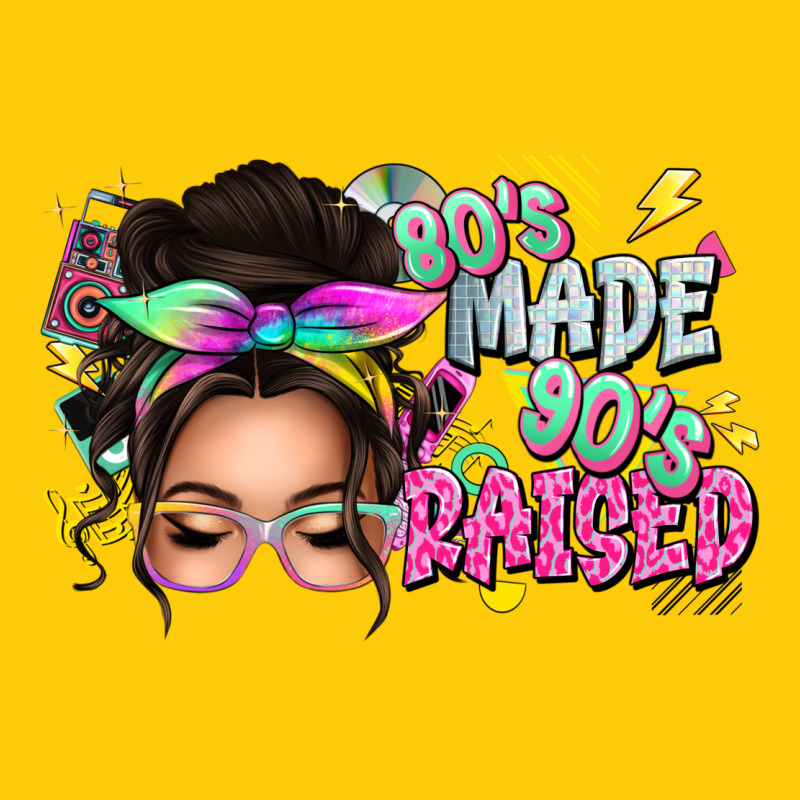 80s Made 90s Raised Messy Bun Premium Hoodie by texasbilliewilder | Teevron