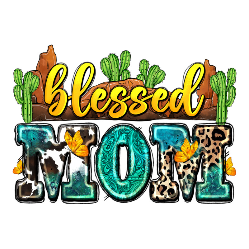 Blessed Mom Ladies Tee by Zillion Design Studio | Teevron